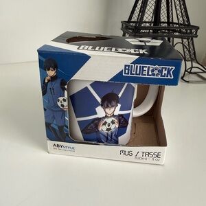 Blue Lock Mug - Blue and White